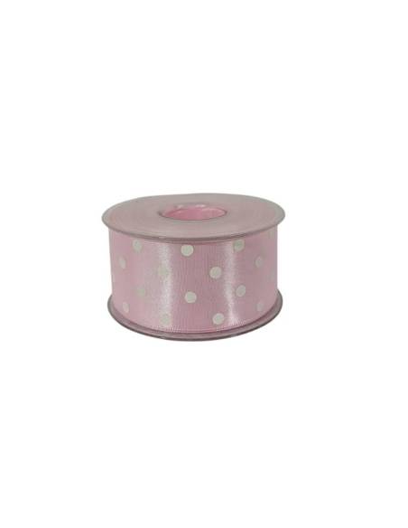 Nastro in Raso Pois 40 mm 20 mt ideale per confezionare bomboniere fai da te
