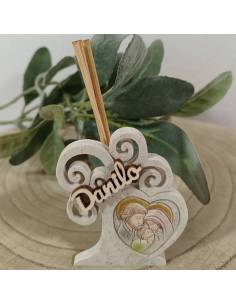 Bomboniere Battesimo profumatori ambiente albero della vita sacra famiglia con nome personalizzato