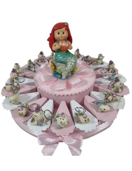 torta bomboniere animaletti marini portachiavi sirenetta salvadanaio