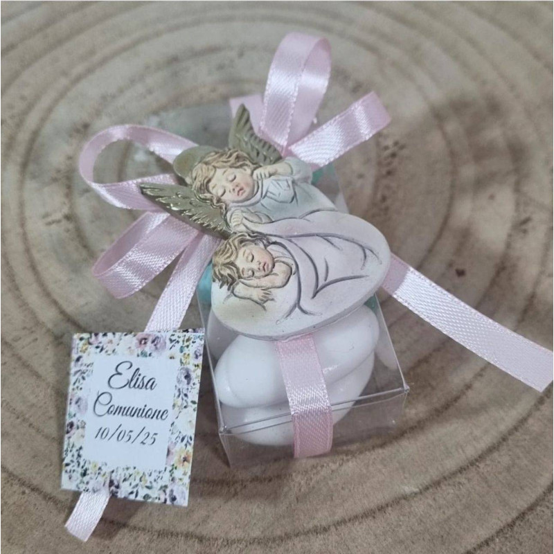 Bomboniere arcangelo calamite complete di confetti e tag