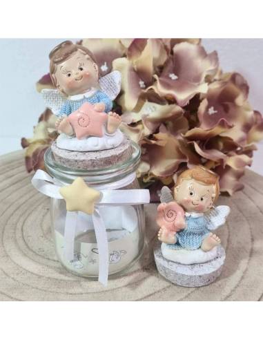 Bomboniere Battesimo originali vasetti portaconfetti per maschietto