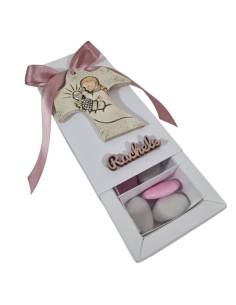 Bomboniere Comunione economiche bimba in rilievo al centro della croce