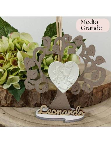 Bomboniere Comunione cuore sacro albero della vita profumatore