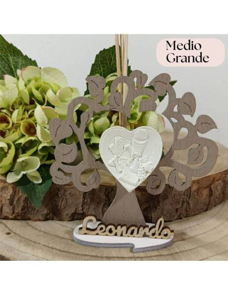 Bomboniere Comunione cuore sacro albero della vita profumatore