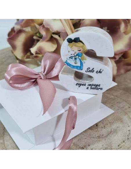 Bomboniere Alice nel paese delle meraviglie profumatori lettera