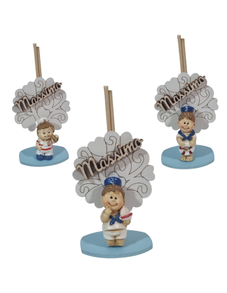 Originale bomboniera Battesimo albero della vita marinaio profumatore