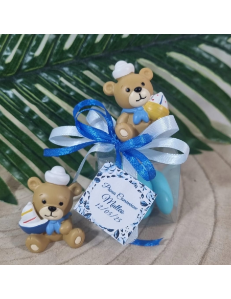 Bomboniere Battesimo orsetto marinaio completi
