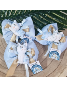 Bomboniere nascita economiche bimbo gatto calamita