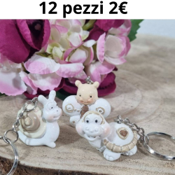 Bomboniere nascita economiche portachiavi animaletti