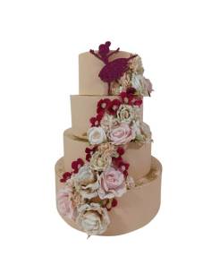 Torta finta compleanno bimba elegante tema danza classica