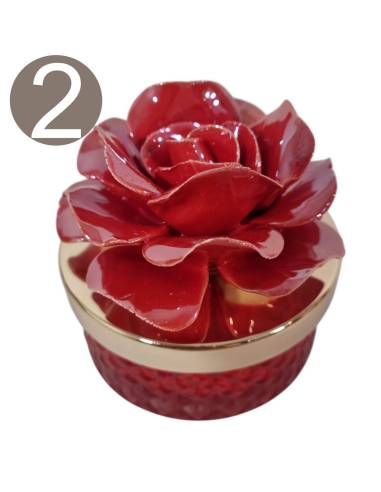 Candele profumate bomboniere colore malva | Sindy Bomboniere