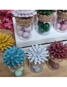 Bomboniere tema mare vasetto con riccio in ceramica 2