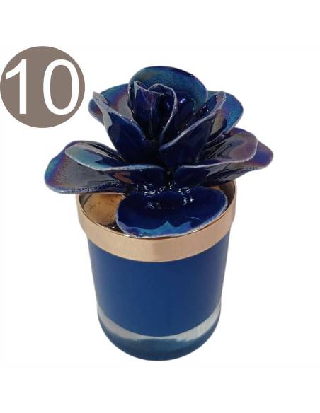 Candele profumate bomboniere colore malva | Sindy Bomboniere