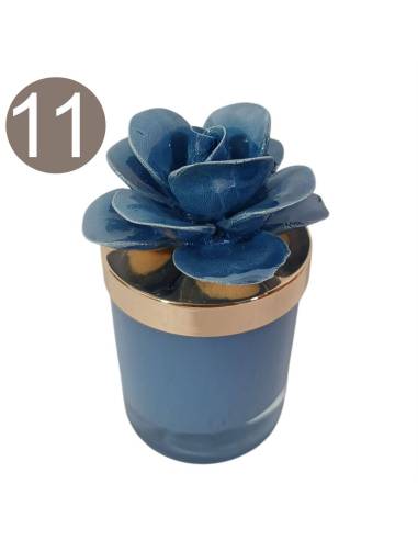 Candele profumate bomboniere colore malva | Sindy Bomboniere