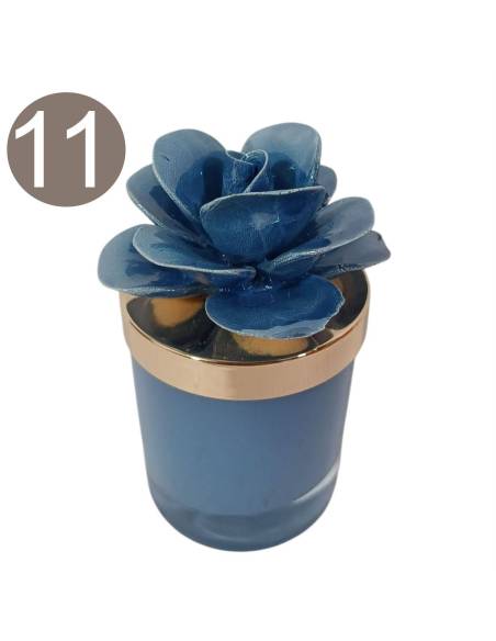 Candele profumate bomboniere colore malva | Sindy Bomboniere