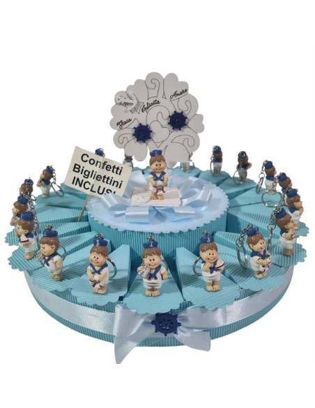 Bomboniere per  battesimo stile mare bimbo marinaio MARINES