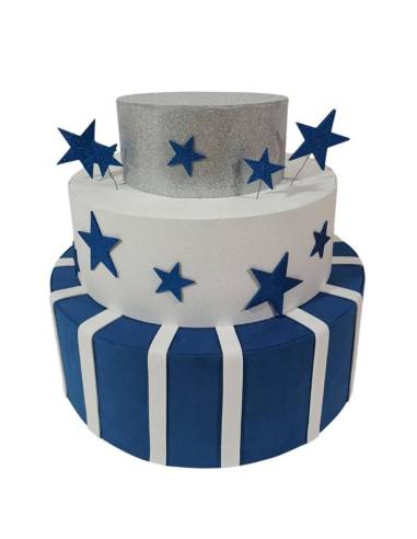 Torte scenografiche finte 18 anni con stelline
