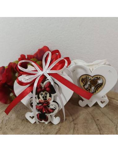 Calamite bomboniere cuore Minnie personalizzato | Sindy Bomboniere
