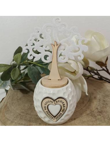 Profumatore ambiente bomboniere albero della vita con frase