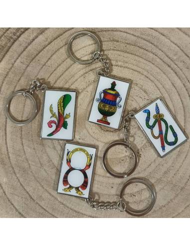 Bomboniere Compleanno portachiavi carte da gioco napoletane