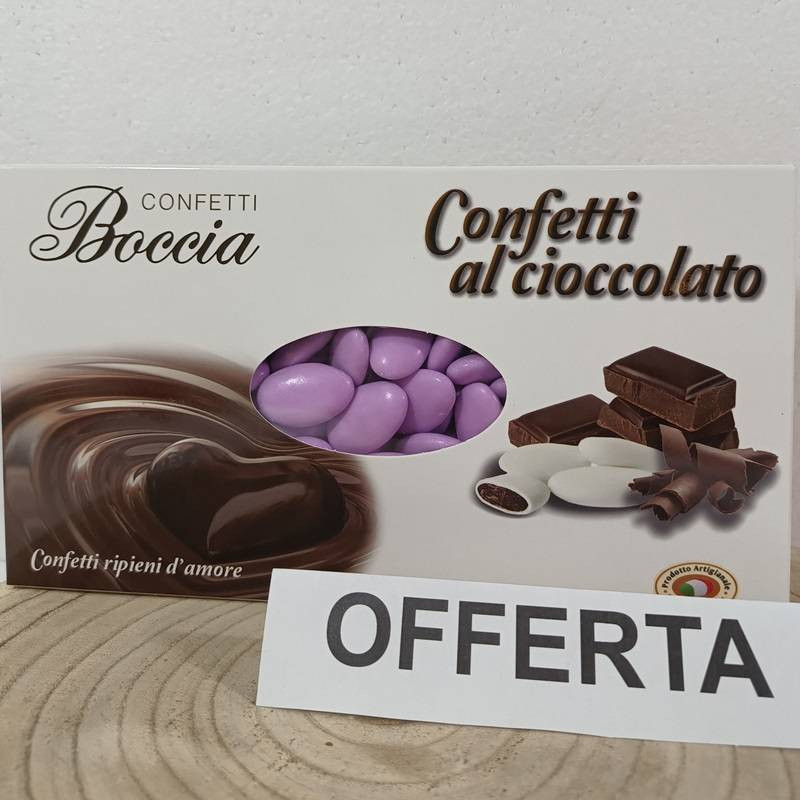 Confetti lilla viola Boccia cioccolato da 1kg per confettata
