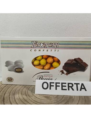 Confetti Boccia Teneroni ciocomandorla sfumati arancioni