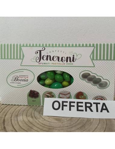 Confetti Boccia Teneroni sfumati pastello verde