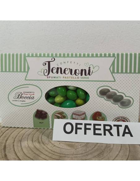 Confetti Boccia Teneroni sfumati pastello verde