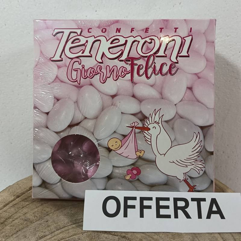 Confetti rosa Teneroni Giorno Felice confezionati singolarmente
