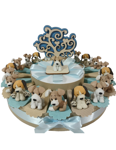 Torta bomboniere animaletti cagnolini dolcissimi