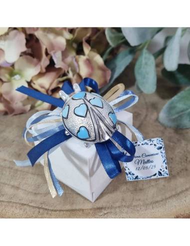 Sacchetti Bomboniere coccinella con cuori