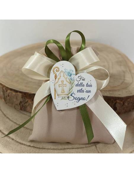 Sacchetti Cresima cuore frase e simboli sacri
