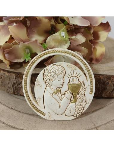 Bomboniere Comunione bimbo che prega appoggio