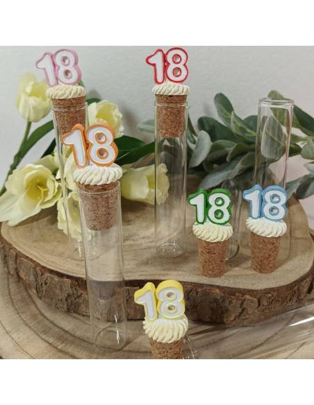 Bomboniere portaconfetti diciottesimo compleanno provette