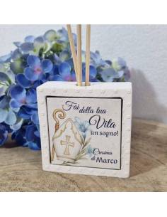 Bomboniere per Cresima personalizzate profumatore in ceramica