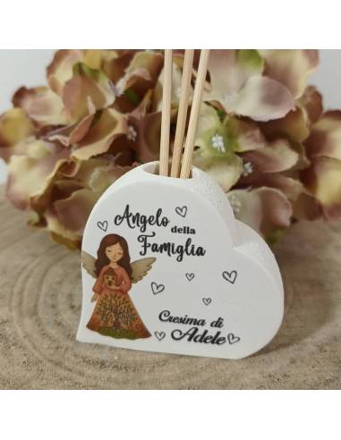 Profumatore ambiente bomboniere angioletti cuore personalizzato