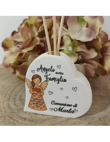 Bomboniere personalizzate profumatori ambiente cuore angioletto