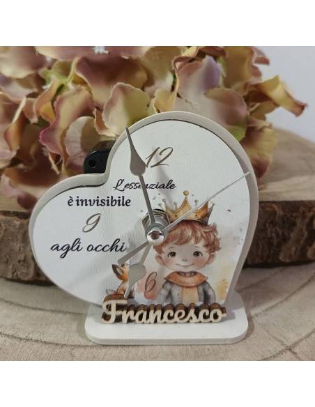 Bomboniere orologio Piccolo Principe nome personalizzato