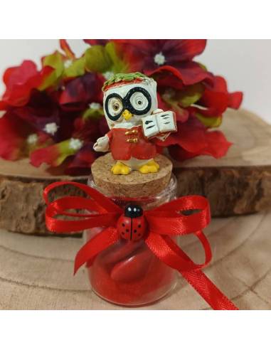 Vasetti portaconfetti bomboniere Laurea gufetto laureando