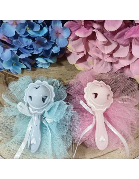 Sacchetti portaconfetti bomboniere Nascita sonaglio