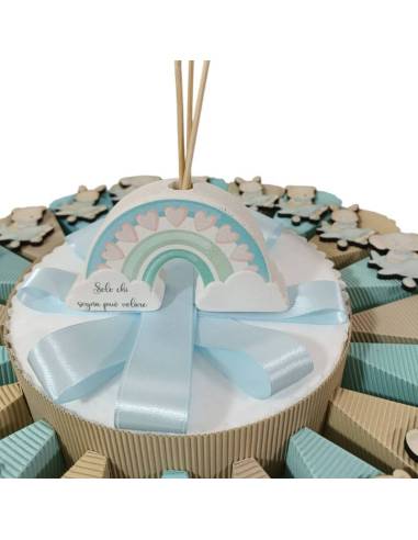 Torta bomboniere Battesimo elefantino bimbo yankee candle