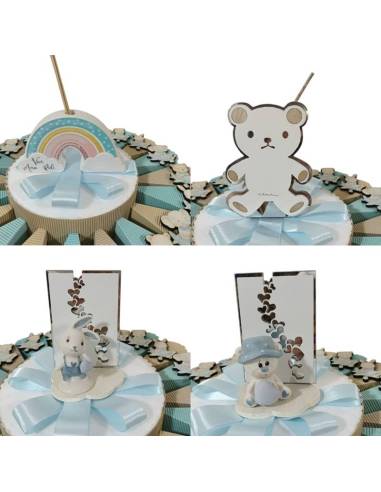 Torta bomboniere Battesimo elefantino bimbo yankee candle