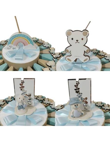 Torta bomboniere Battesimo elefantino bimbo yankee candle