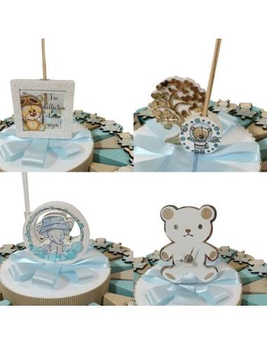 Torta bomboniere Battesimo elefantino bimbo yankee candle