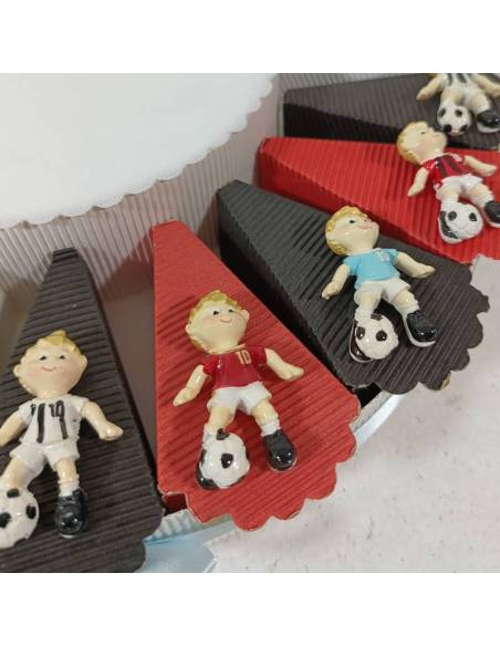 Torta bomboniere tema calcio calamite giocatori squadre del cuore| Sindy Bomboniere