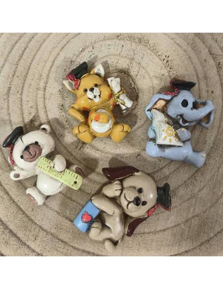 Bomboniere per Laurea Fai da te calamite animaletti misti