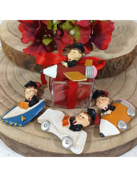 Portaconfetti bomboniere Laurea scatole con calamite laureando miste | Sindy Bomboniere