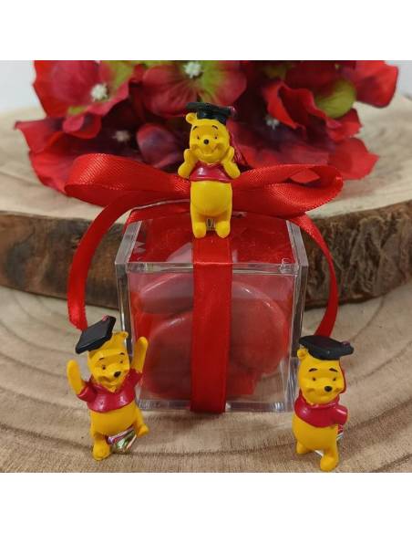 Scatoline portaconfetti bomboniere Laurea statuine Winnie The Pooh laureando miste