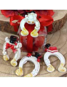 Bomboniere portaconfetti Laurea scatola plexiglass calamite staffa