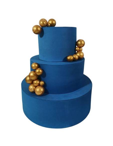 Torte finte scenografiche Compleanno palloncini dorati